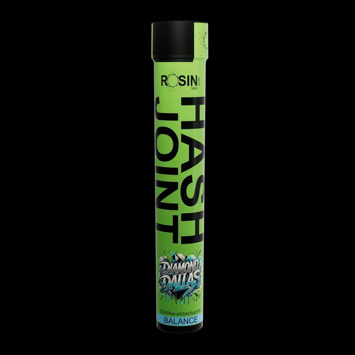 Hash Joint, solventless infused pre-roll by Rosin Tech Labs, California packaging