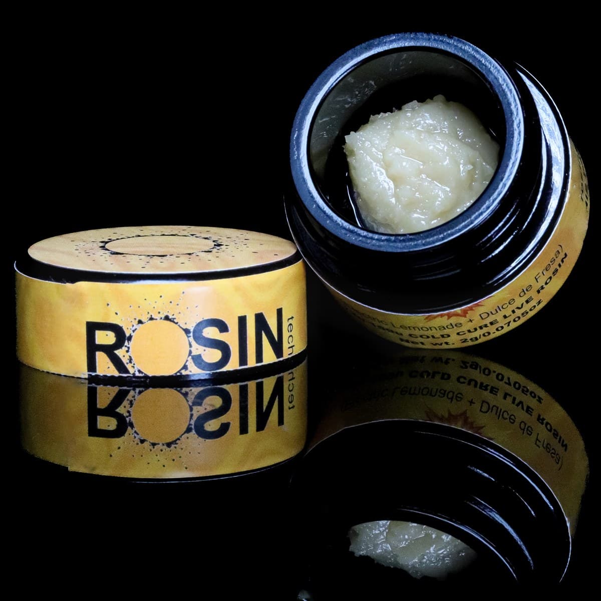 Green Label Rosin, solventless rosin by Rosin Tech Labs, California packaging