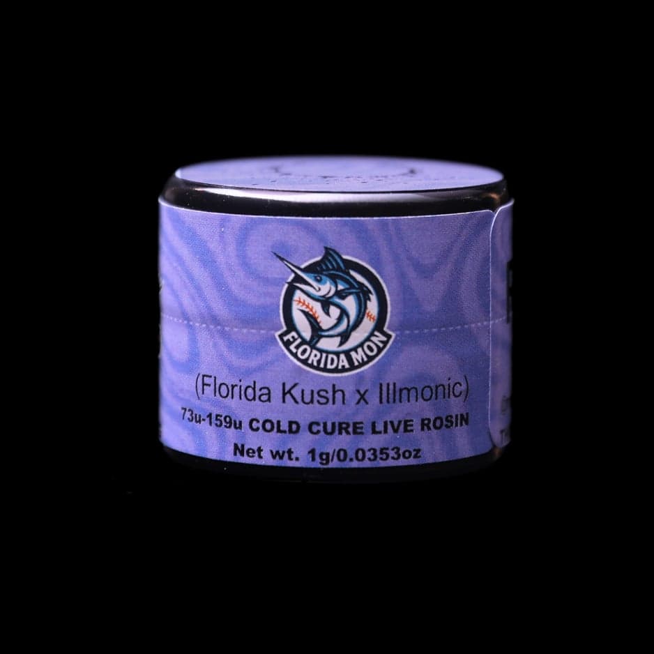 Florida Mon, Green Label Rosin by Rosin Tech Labs, California packaging