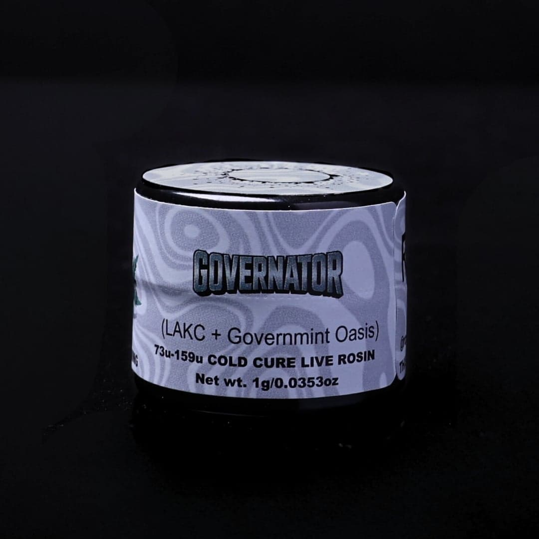 Governator, Green Label Rosin by Rosin Tech Labs, California packaging