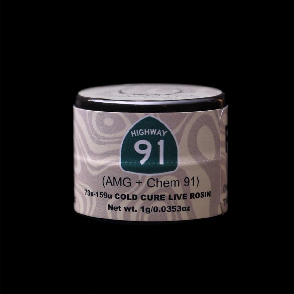 Highway 91, Green Label Rosin by Rosin Tech Labs, California packaging