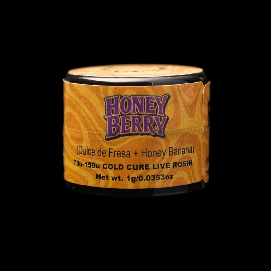 Honey Berry, Green Label Rosin by Rosin Tech Labs, California packaging