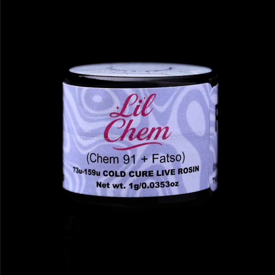 Lil Chem, Green Label Rosin by Rosin Tech Labs, California packaging