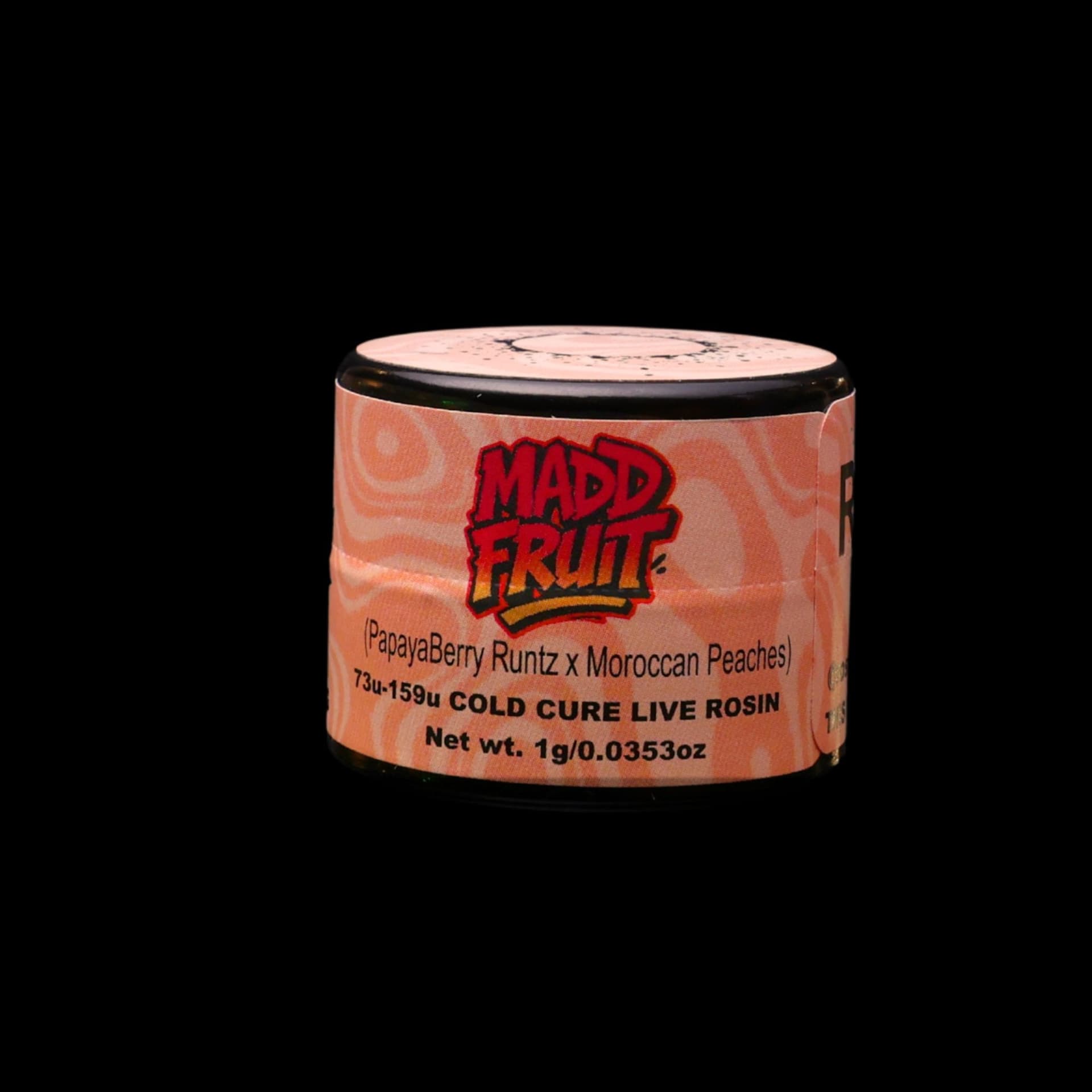Madd Fruit, Green Label Rosin by Rosin Tech Labs, California packaging