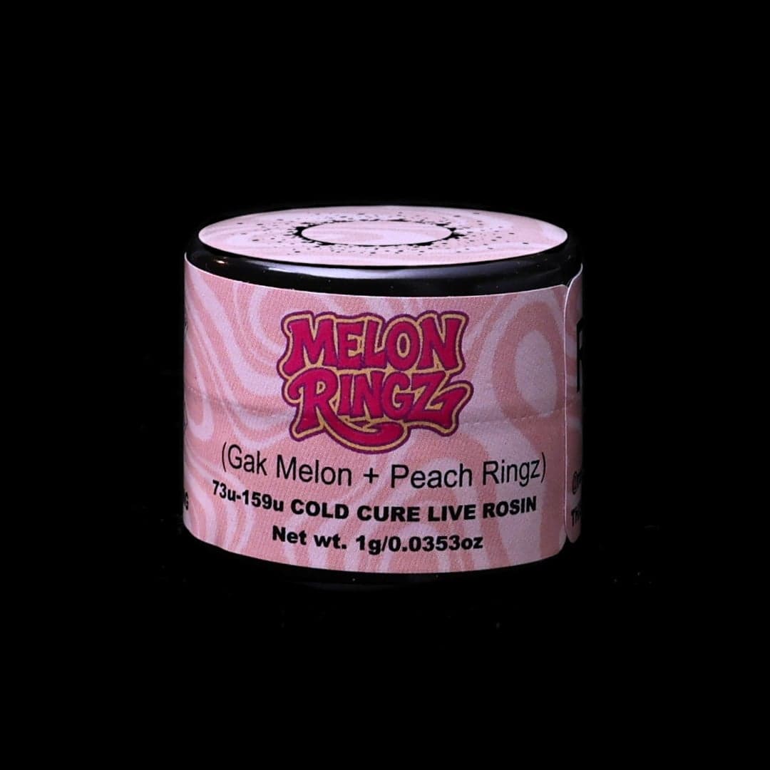 Melon Ringz, Green Label Rosin by Rosin Tech Labs, California packaging