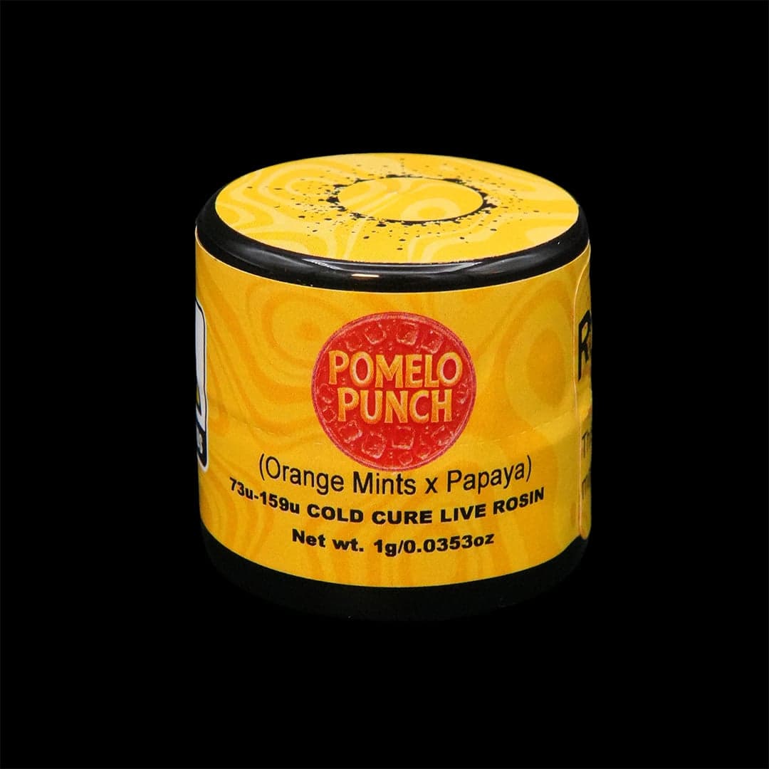 Pomelo Punch, Green Label Rosin by Rosin Tech Labs, New Jersey packaging