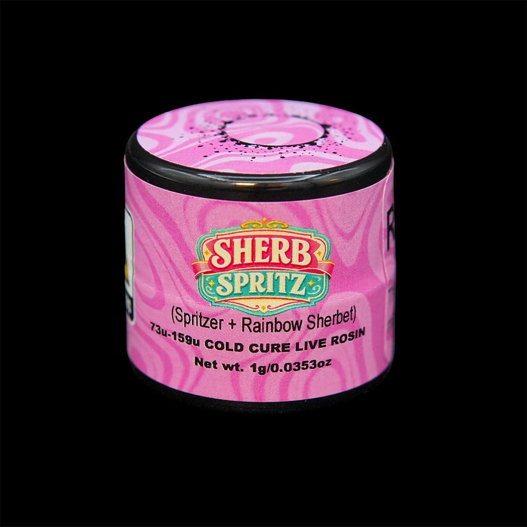 Sherb Spritz, Green Label Rosin by Rosin Tech Labs, New Jersey packaging
