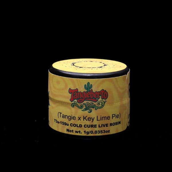 Tangieberto, Green Label Rosin by Rosin Tech Labs, California packaging