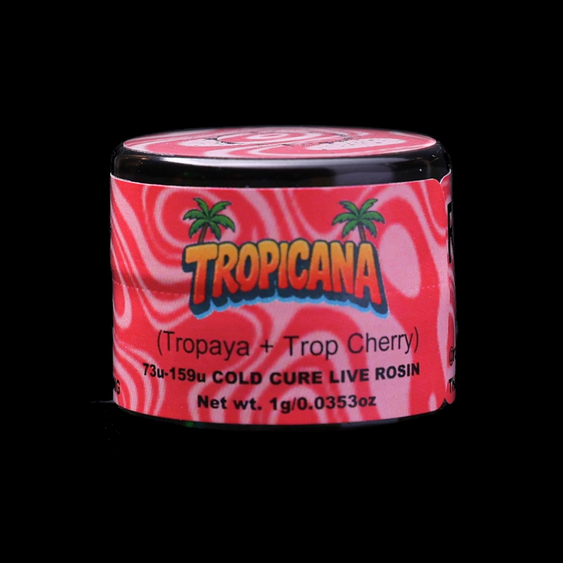 Tropicana, Green Label Rosin by Rosin Tech Labs, California packaging