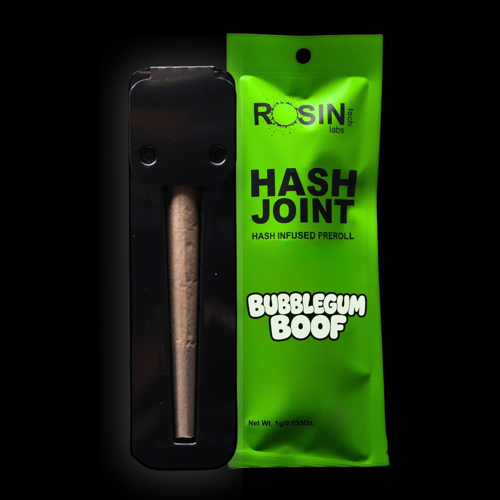 Bubblegum Boof, a indica Hash Joint by Rosin Tech Labs, New Jersey packaging