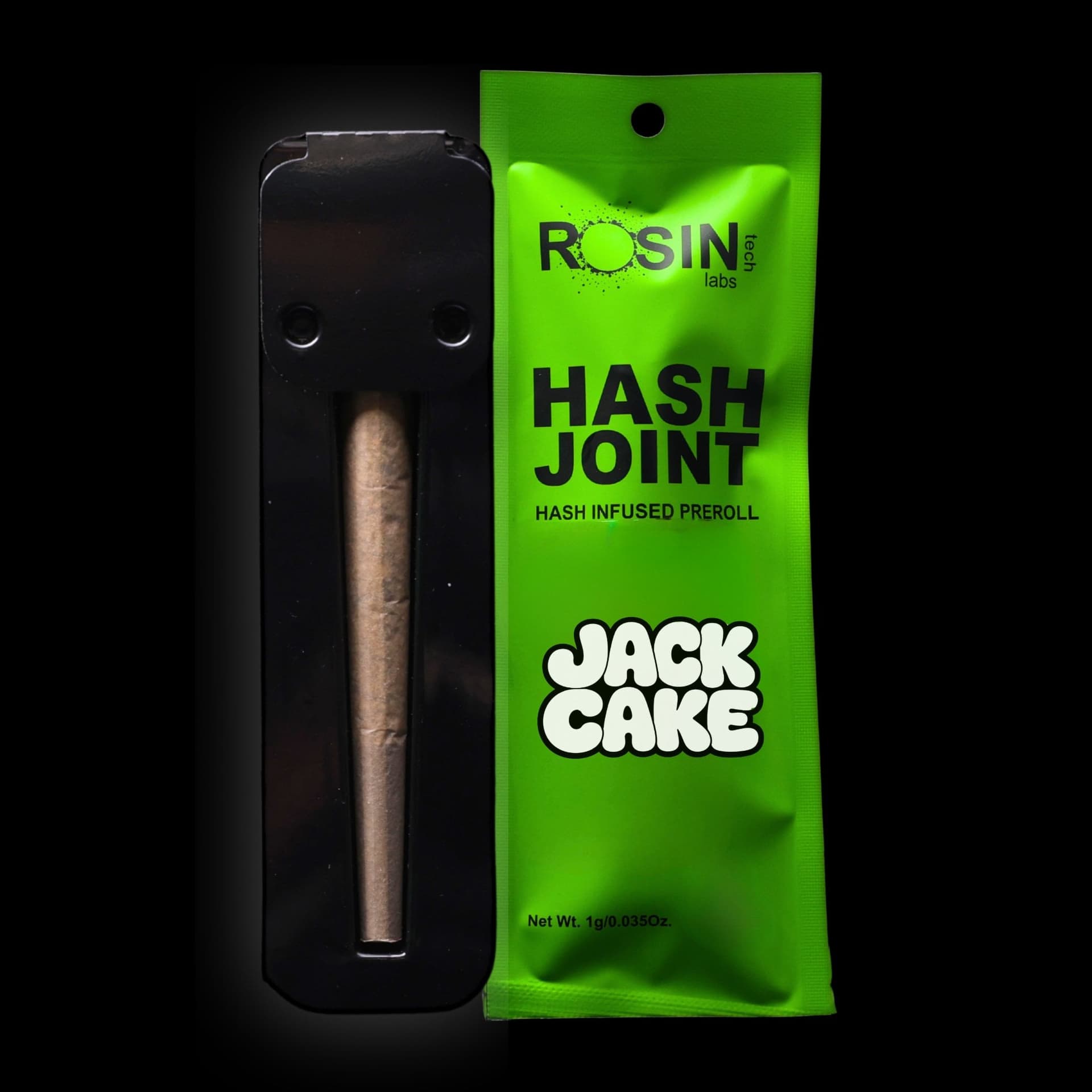Jack Cake, a sativa Hash Joint by Rosin Tech Labs, New Jersey packaging