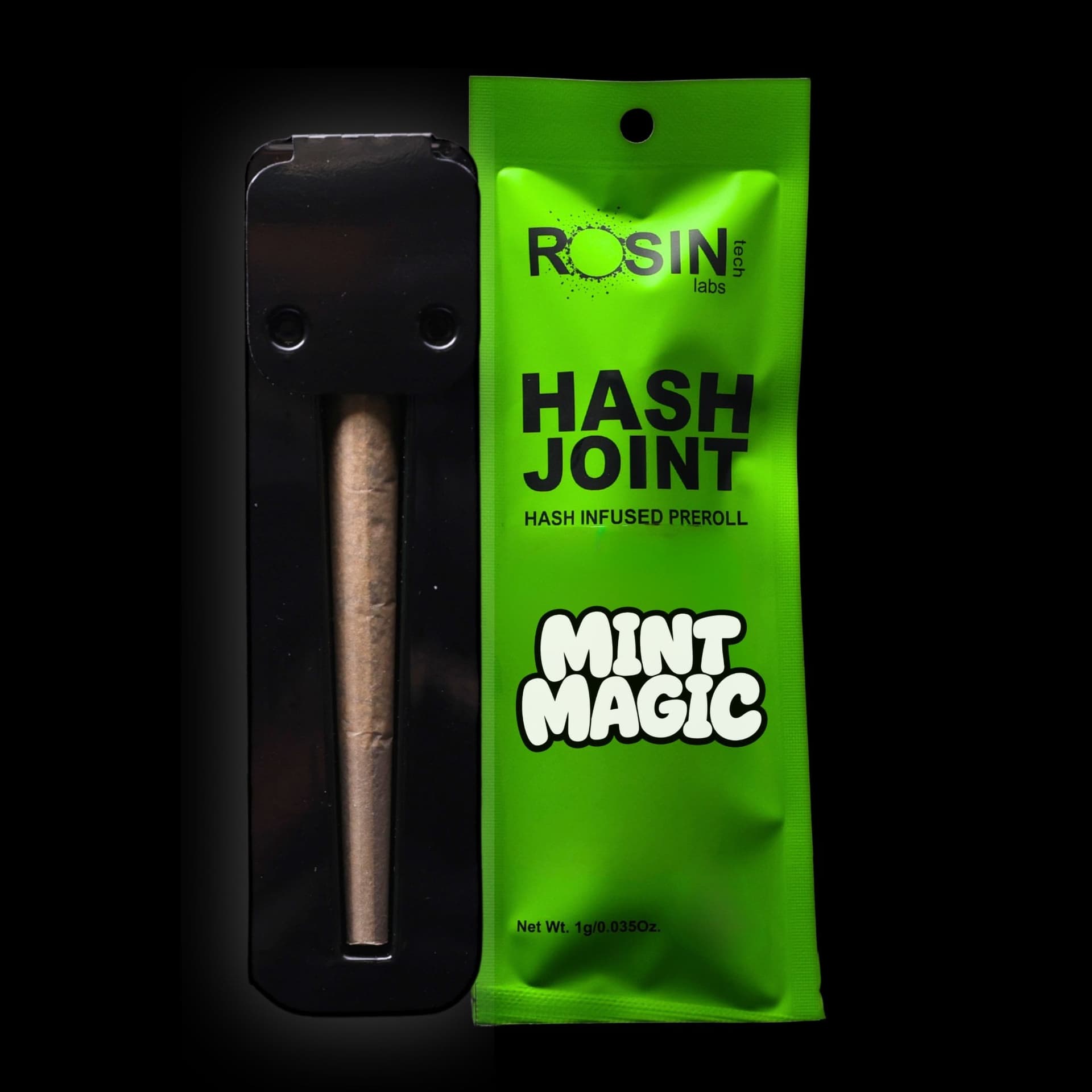 Mint Magic, a indica Hash Joint by Rosin Tech Labs, New Jersey packaging